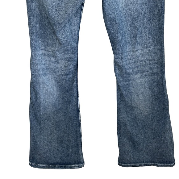 Vintage Sky Y2k Flare Jeans 7/8 Rhinestones Embroidered Indie Hipster Retro 90s - Picture 5 of 12